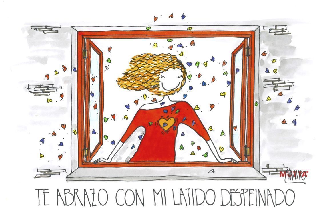 Te abrazo con mi latido despeinado